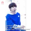 Áo hoodie Suga BTS mặc màu xanh
