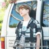 Áo sơ mi Jungkook BTS mặc màu xanh caro