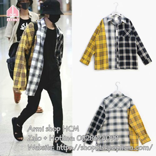 Áo sơ mi 3 Màu Suga BTS mặc
