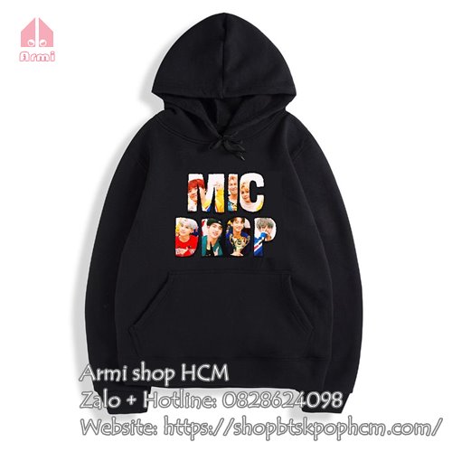 Áo Hoodie in hình BTS Mic Drop