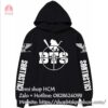 Áo Hoodie BTS mặc Trong Boy In Luv màu đen