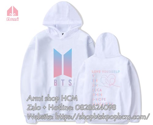 Áo hoodie BTS LY Answer màu trắng