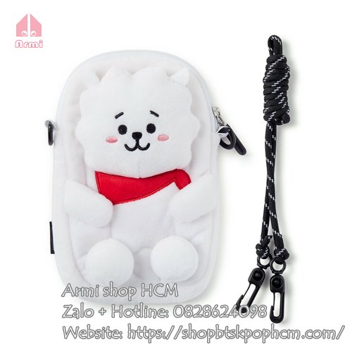 Túi đeo chéo BT21 BTS mini hình gấu bông BT21