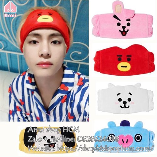 Băng đô rửa mặt hình BT21 BTS