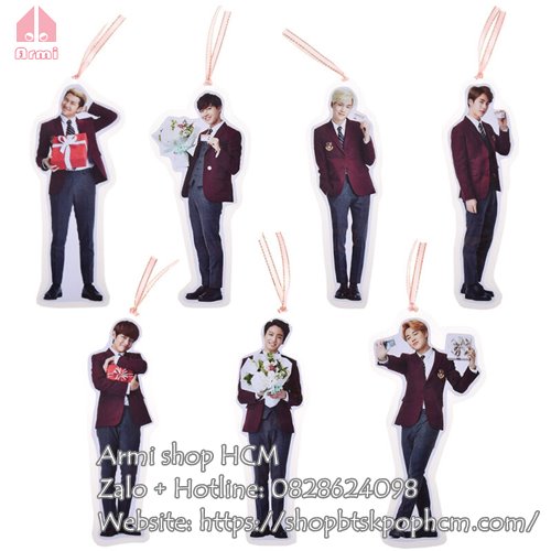 Thẻ Bookmark BTS đánh dấu trang sách hình BTS dễ thương