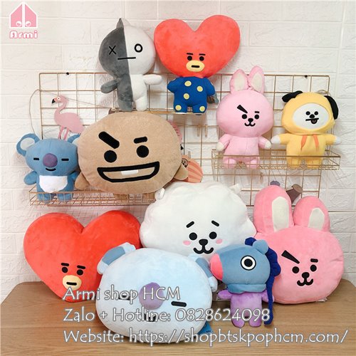 Gối gấu bông BT21 BTS