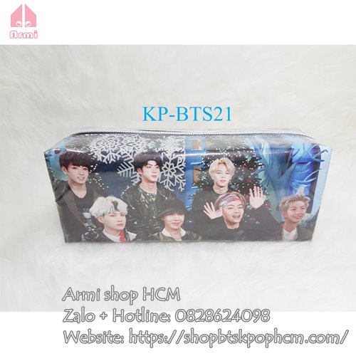 Hộp bút in hình BTS 4d