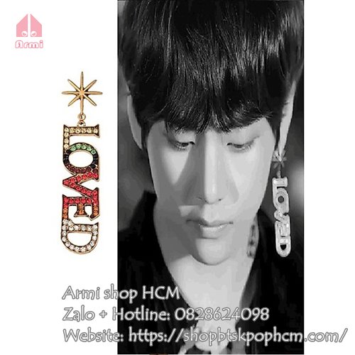 Khuyên Tai V Taehyung BTS Chữ Love