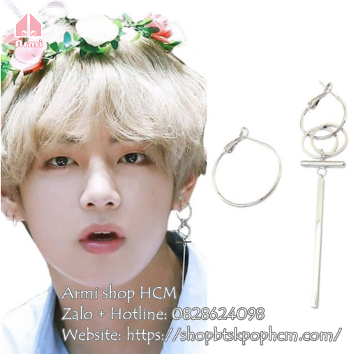 Khuyên/Bông Tai V Taehyung BTS DNA Dài