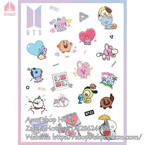 Sticker BT21 BTS line