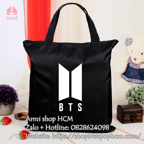 Túi xách Tote BTS đen M1