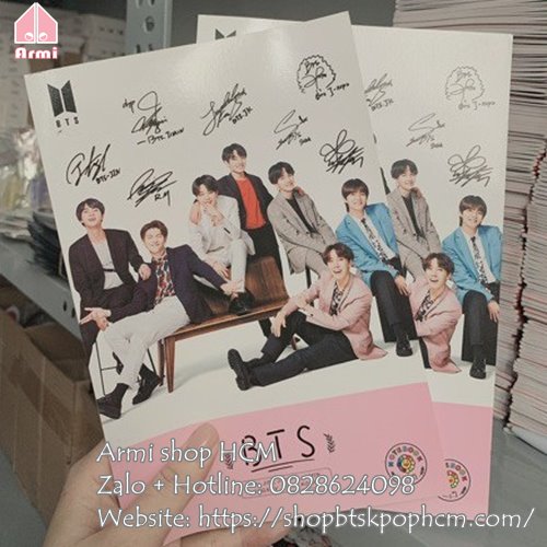 Combo 10 quyển vở hình BTS