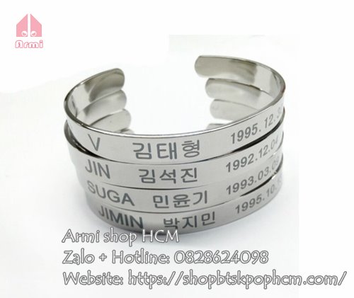 Vòng tay BTS kim loại