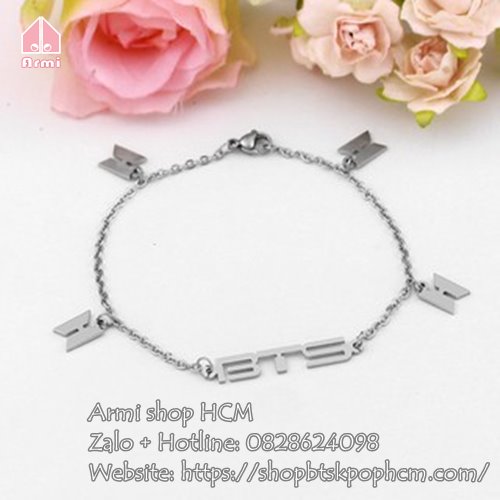 Vòng tay BTS Army cho nam nữ - cá tính M sọc